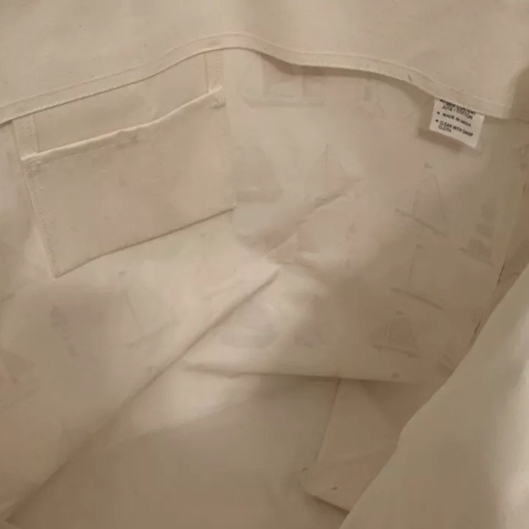 NWT Tommy Bahamas Canvas Tote with Sailboats - Picture 5 of 5